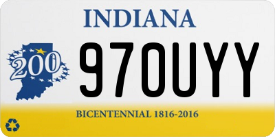 IN license plate 970UYY