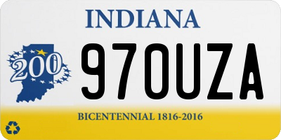 IN license plate 970UZA