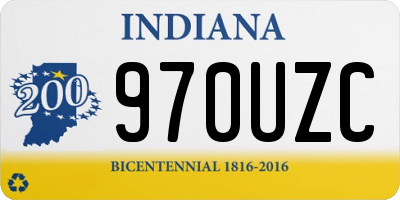 IN license plate 970UZC