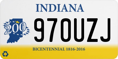 IN license plate 970UZJ