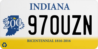 IN license plate 970UZN
