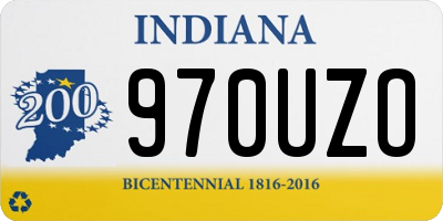IN license plate 970UZO