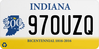 IN license plate 970UZQ