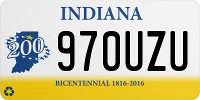 IN license plate 970UZU