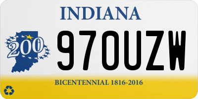 IN license plate 970UZW