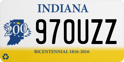 IN license plate 970UZZ