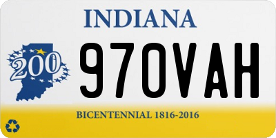 IN license plate 970VAH