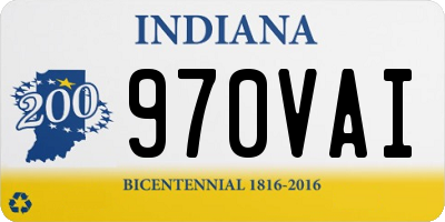 IN license plate 970VAI