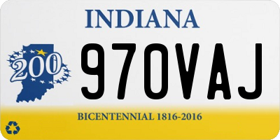 IN license plate 970VAJ