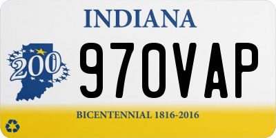 IN license plate 970VAP