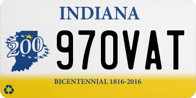 IN license plate 970VAT