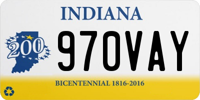 IN license plate 970VAY