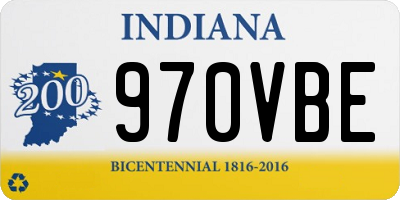 IN license plate 970VBE