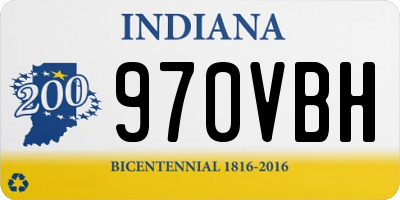 IN license plate 970VBH