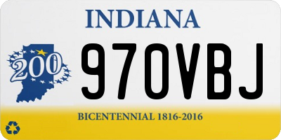 IN license plate 970VBJ