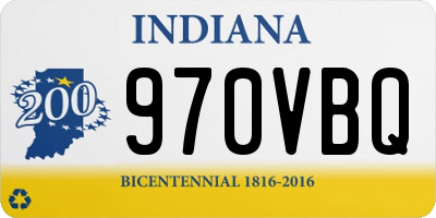 IN license plate 970VBQ