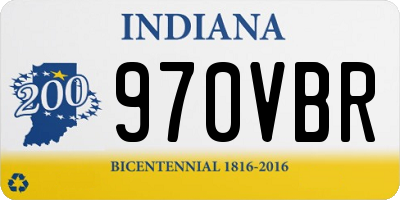 IN license plate 970VBR