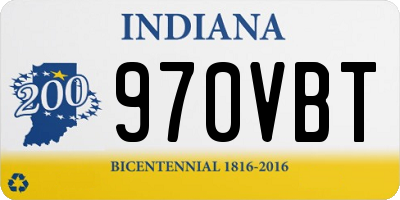IN license plate 970VBT