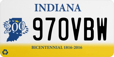 IN license plate 970VBW