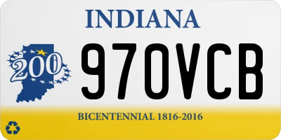 IN license plate 970VCB