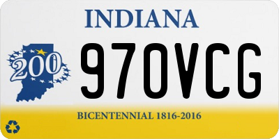 IN license plate 970VCG