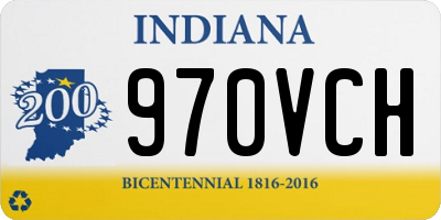 IN license plate 970VCH