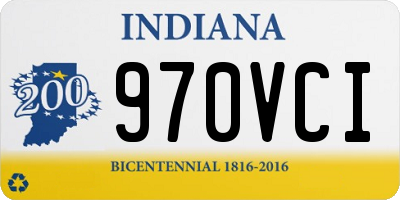 IN license plate 970VCI