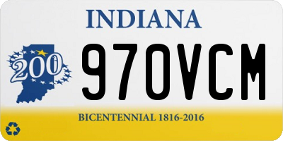 IN license plate 970VCM