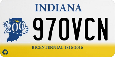 IN license plate 970VCN