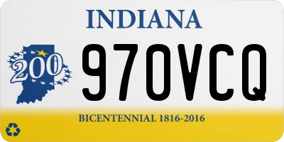 IN license plate 970VCQ