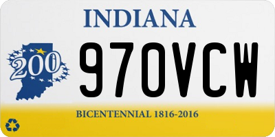 IN license plate 970VCW