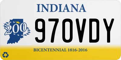 IN license plate 970VDY