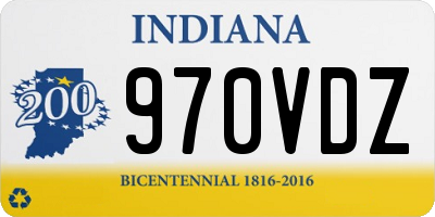 IN license plate 970VDZ