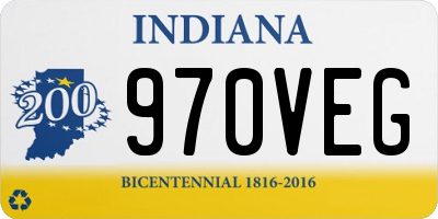 IN license plate 970VEG