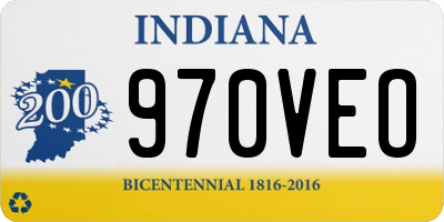 IN license plate 970VEO
