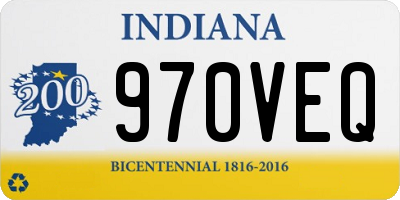 IN license plate 970VEQ