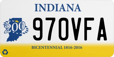 IN license plate 970VFA
