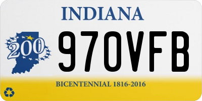 IN license plate 970VFB