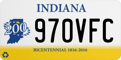 IN license plate 970VFC