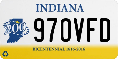 IN license plate 970VFD