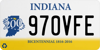 IN license plate 970VFE