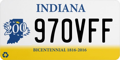 IN license plate 970VFF