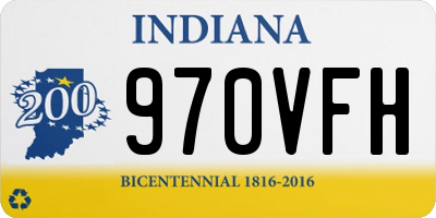 IN license plate 970VFH