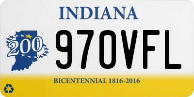 IN license plate 970VFL