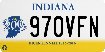 IN license plate 970VFN