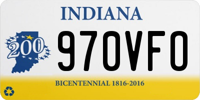 IN license plate 970VFO