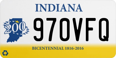 IN license plate 970VFQ