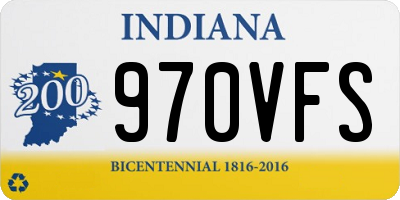 IN license plate 970VFS