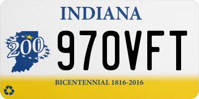 IN license plate 970VFT
