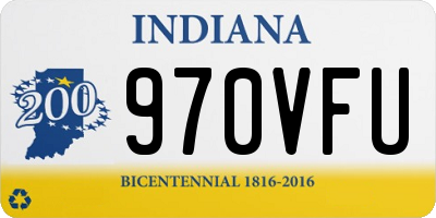 IN license plate 970VFU
